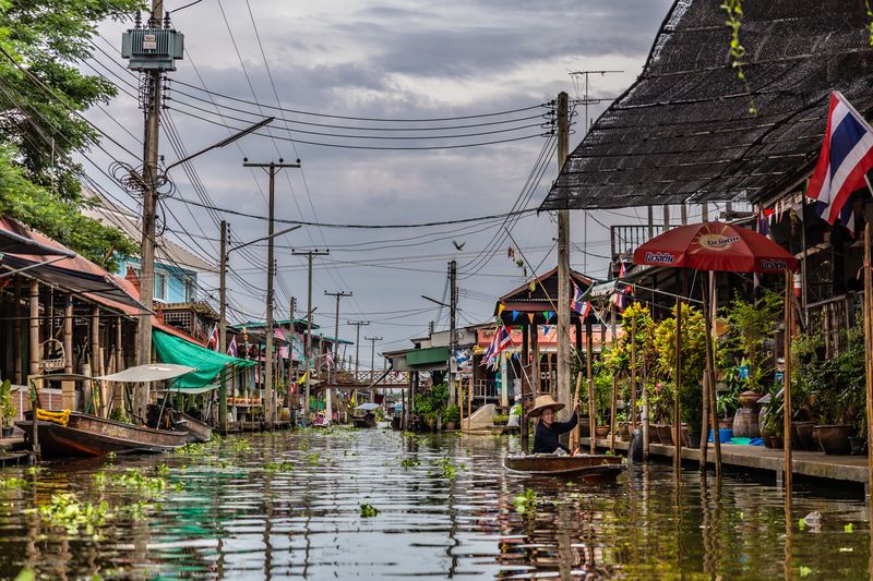 Dumnoen Saduak Floating Market ตลาดน้ำดำเน