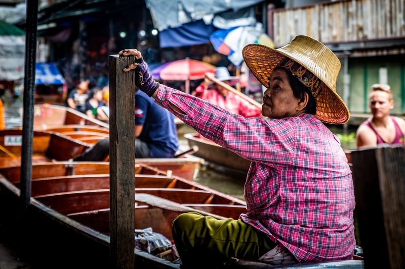 Dumnoen Saduak Floating Market ตลาดน้ำดำเน