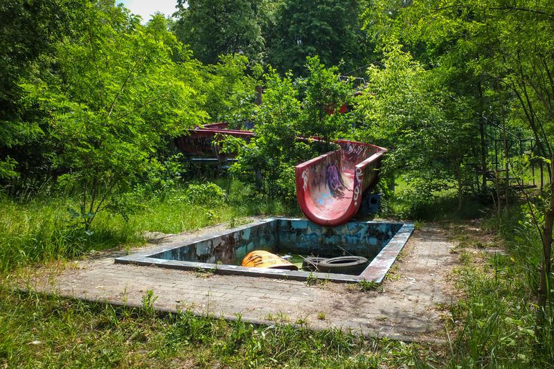 Abandoned pool